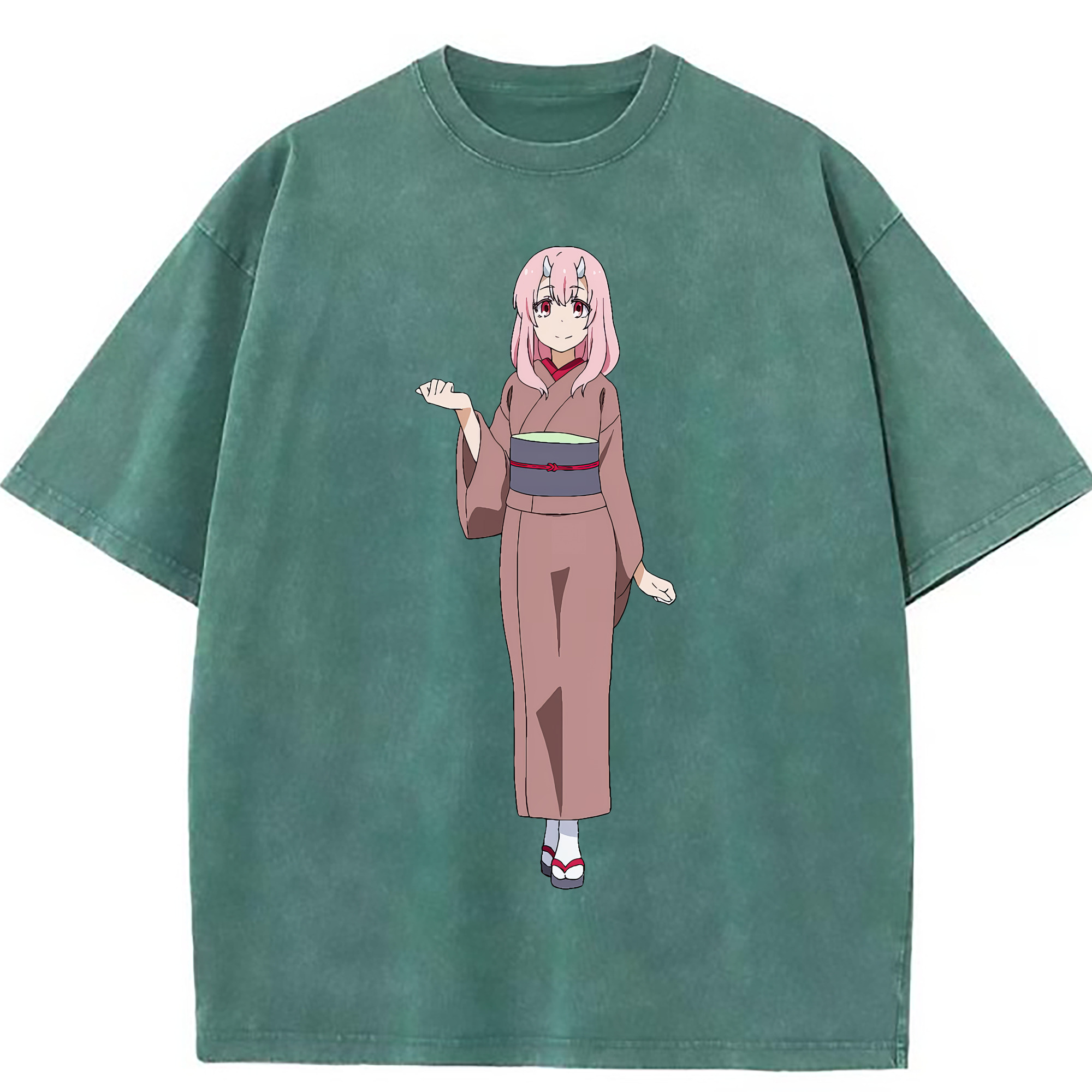 （画像用） 転スラ Regarding Reincarnated to Slime 綿100% ヴィンテージ風 半袖Tシャツ（フロントプリント）